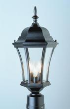  4504 RT - Burlington 1-Light Metal and Glass Post Mount Lantern Head